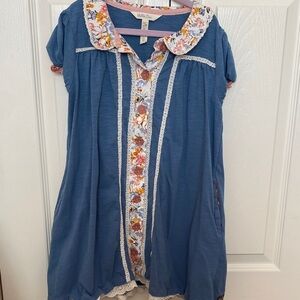 Matilda Jane 8Y Blue Floral Kids Dress